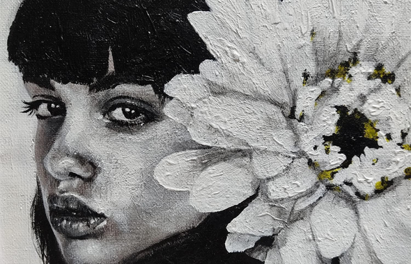 Portrait painting of a woman: ULGUL II-9 by Haelyn Y.